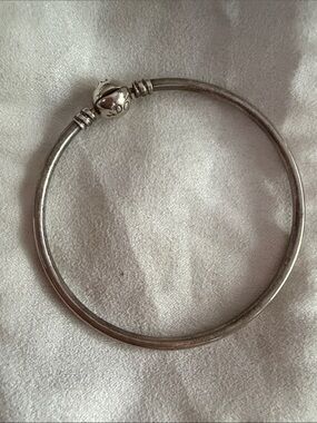 Pandora Sterling Silver Bangle Bracelet - Classic Silver
